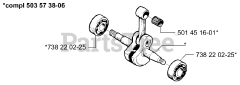 Husqvarna 51 EPA - Husqvarna Chainsaw (1998-06) Crankshaft