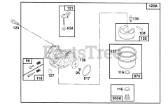 Briggs & Stratton 123802-0436-01 - Briggs & Stratton Vertical Engine Carburetor Assembly