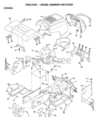 Weed Eater WE 12538 D - Weed Eater Lawn Tractor (1997)