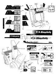 Simplicity I 7524 E (7800085) - Simplicity 24" Snow Thrower, 7.5hp