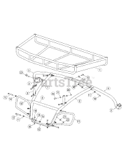 Cub Cadet 206 (39A-206-100) - Cub Cadet Hood Rack att Hood Rack
