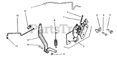 Toro 72062 (264-6) - Toro Yard Tractor (SN: 049000001 - 049999999) (1994) Engine Controls