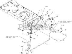 Yard Machines 13BC762F000 - Yard Machines Lawn Tractor (2017) Pivot Bar