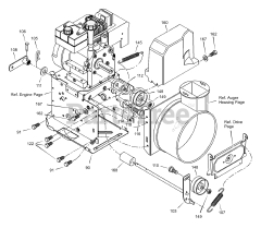Scotts 624808x31E - Scotts 24" Snow Thrower (2003) Frame