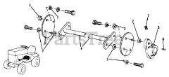 AGCO 410 S (1600299) - AGCO Lawn Tractor, 10hp Drive Shaft Group (1506I05)