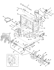 Cub Cadet 524 SWE (31AH53TR010) - Cub Cadet 24" Snow Thrower (2008) Auger &amp; Auger Housing