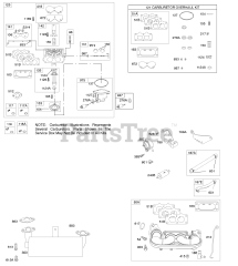 Briggs & Stratton 44L777-0282-B2 - Briggs & Stratton Vertical Engine Carburetor, Exhaust System, Fuel Supply, Intake Manifold, Kit-Carburetor Overhaul