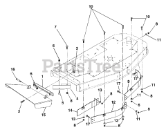 Gravely 890014 - Gravely 72" Deck for Pro-Master 310 Mower (SN: 000101 - 000500)