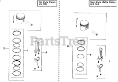 Kohler K181-30335 - Kohler K-Series Engine, Made for John Deere, 8hp, 6kW Piston &amp; Rod 22-2-9 TP-2045-B