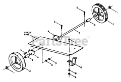 Generac L4000 (8865-8) - Generac 4,000 Watt Portable Generator Wheel Kit