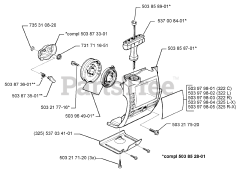 Husqvarna 322 R - Husqvarna String Trimmer (1999-03) Recoil Starter Assembly