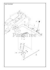 Husqvarna R 216 (967150601) - Husqvarna Swedish Riding Mower (2013) HEIGHT ADJUSTMENT