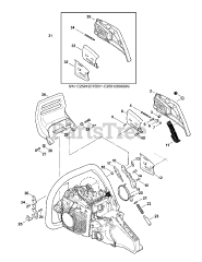 Echo CS-590 - Echo Chainsaw (SN: C25812001001 - C25812999999)