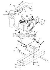 Toro 01-10K802 (C-105) - Toro Garden Tractor (1981) Twin Cylinder Engines