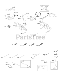 Briggs & Stratton 294447-1046-E2 - Briggs & Stratton Horizontal Engine Controls, Springs