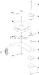 Toro 74550 - Toro 60" GrandStand Stand-On Mower (SN: 310000001 - 310999999) (2010) Pump Idler Assembly