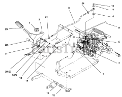 Toro 72042 (264-6) - Toro Yard Tractor (SN: 069000001 - 069999999) (1996) Hydro Control