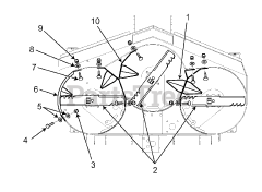 Scag 9233 - Scag Mulch Master for 48" Advantage Deck Underside View Of Cutter Decks