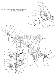 Ariens 815022 - Ariens ZT XL And Zoom XL Bagger (SN: 000101 - 029999)