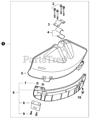Shindaiwa 89291B (99922201604) - Shindaiwa Blade Conversion Kit DEBRIS SHIELD