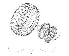 Ariens 996148 - Ariens Contractor 4WD Utility Vehicle, Subaru EH65 (SN: 020000 & Above) Front Tires