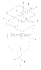 Exmark LZUV2B - Exmark Ultra Vac Twin Bagger for Lazer Z Mower (SN: 000790000 - 000849999) (2009) LZUV2B &amp; LZUV3B Bag Assembly - 103-0435