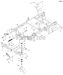 Ferris Evolution (5900858) - Ferris Evolution Series 52" Stand-On Mower, 26hp Kawasaki Main Frame &amp; Front Suspension Group