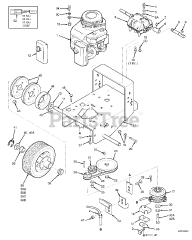 Scag SW36A-16KAI - Scag 36" Walk-Behind Mower, 16hp Kawasaki (SN: D5900001 - D5999999) Engine Deck