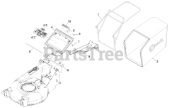 Exmark ECXKABBC21 - Exmark 21" X-Series Walk-Behind Mower, Kawasaki FJ180V, BBC (SN: 314000000 - 314999999) (2014) Bag and Door Assembly