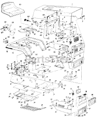 MTD 138-563-000 - MTD Lawn Tractor, Style 3 (1988)