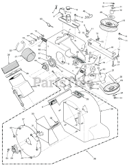 Scag GC-3B (06334) - Scag Fabric 3-Bag Grass Catcher (SN: P3500001 - P3599999) STCII 48"/52" &amp; SCZ 48"/52" BLOWER HOUSING ASSEMBLY