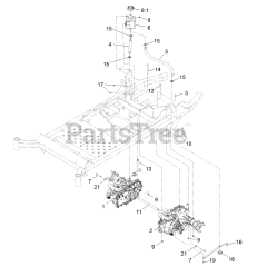 Exmark PNS651KA483 - Exmark 48" Pioneer S-Series Zero-Turn Mower, Kawasaki FR651V (SN: 314000000 - 314999999) (2014) Hydraulic Assembly