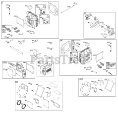 Briggs & Stratton 54E677-0004-J1 - Briggs & Stratton Vertical Engine Cylinder Head Group