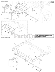 Simplicity 5600864 - Simplicity 61" iCD Turbo-Pro Max 3-Bag Soft Top Grass Collection System for IS 3200, 320, ISX 3300