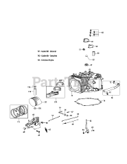 MTD 4P90MUD - MTD Engine 4P90MUD Crankcase