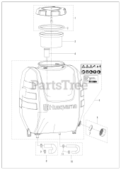 Husqvarna 321 S25 - Husqvarna Backpack Sprayer (Original) TANK