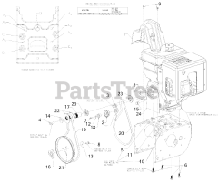 Cub Cadet 3X 28 HD (31AH5DVY710) - Cub Cadet 3X 28" HD Snow Thrower (2018) Engine Drive
