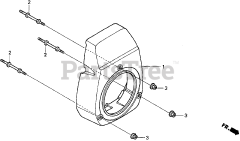 Honda GC135 QHA1 (GCAJ) - Honda Engine, Made in Japan (SN: GCAJ-1000001 - GCAJ-9999999) FAN COVER