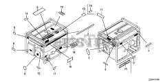 Honda EB4000X AT1 (EBSC) - Honda Generator, Made in China (SN: EBSC-1000001 - EBSC-1499999) LABELS