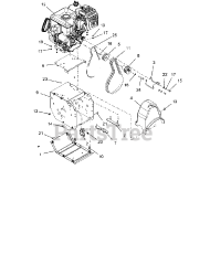 Ariens 921039 - Ariens Platinum 28" SHO Track Snow Blower, Ariens AX 369cc engine (SN: 000101 & Above)