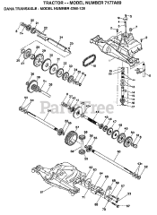 Electrolux/AYP 7177 A89 - Electrolux/AYP Lawn Tractor (1998) DANA TRANSAXLE