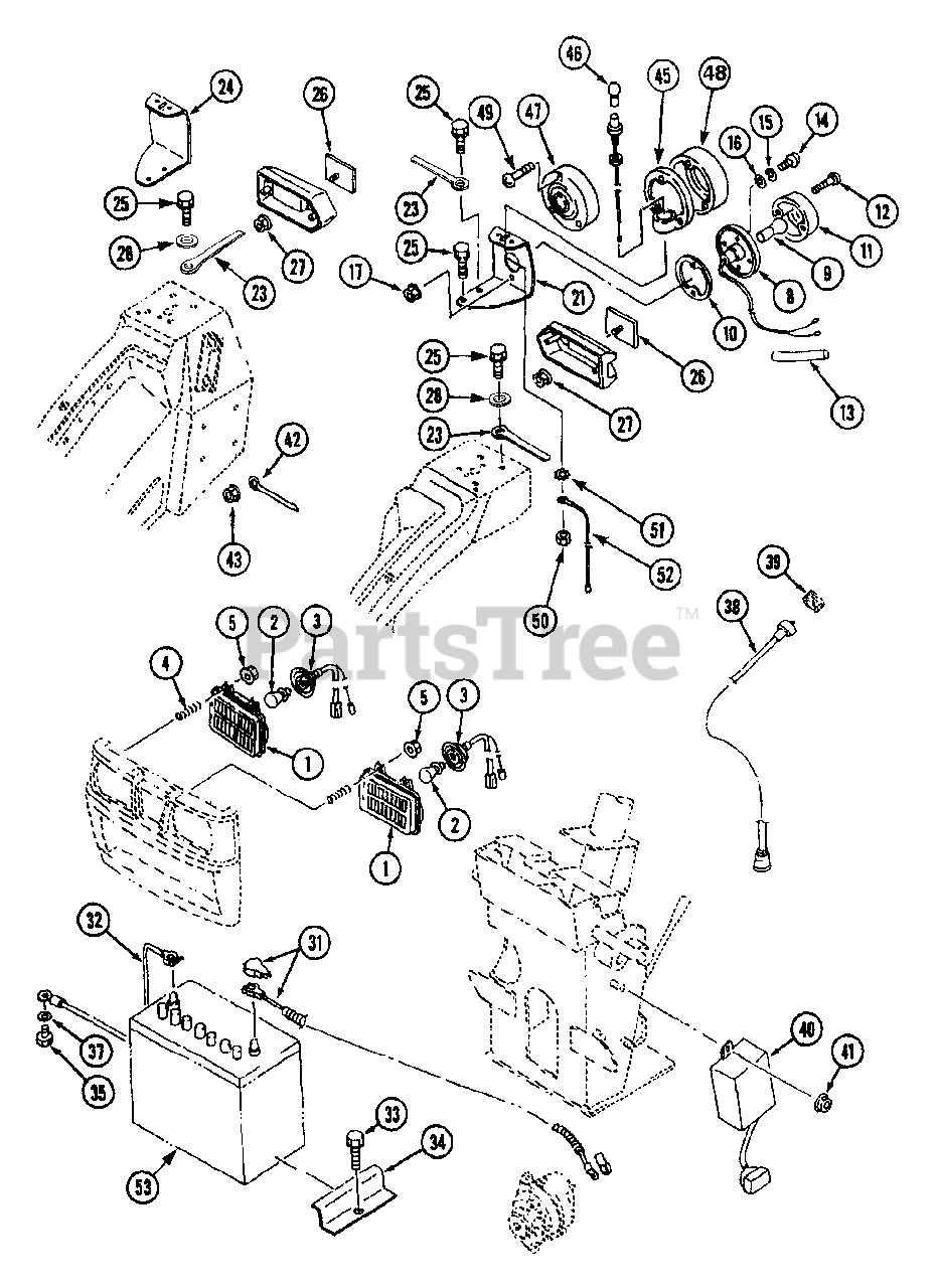 Cub Cadet 7195 (545442D100) Cub Cadet Compact Tractor Electrical