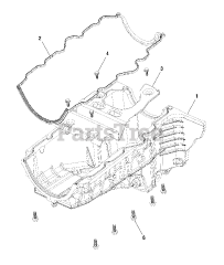 Briggs & Stratton 076131-03 - Briggs & Stratton 35kW Liquid Cooled Home Standby Generator Engine Service Parts - Oil Pan