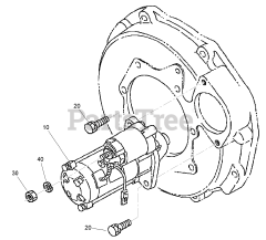 Toro 22333 (TX 525) - Toro Dingo Compact Utility Loader (SN: 270000401 - 270999999) (2007) Starter Assembly