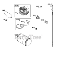 Briggs & Stratton 542477-0006-J1 - Briggs & Stratton Horizontal Engine Lubrication Group