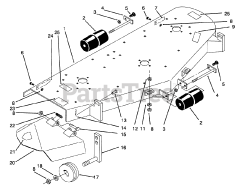 Toro 78475 - Toro 60" Side-Discharge Mower Deck (SN: 059000001 - 059999999) (1995)