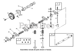 Toro 74268 (Z 597-D) - Toro 60" Z Master Zero-Turn Mower, Side-Discharge Deck (SN: 270000001 - 270000300) (2007) Camshaft Assembly