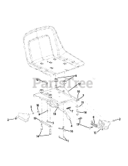 MTD RZT-42 (17AC2ACG004) - MTD Gold Zero-Turn Mower (2008) (Ace Hardware) Seat Adjustment