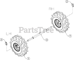 Troy-Bilt 21D-64M8766 - Troy-Bilt Bronco CRT Tiller (2018) Wheels