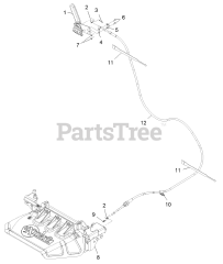 Exmark 116-8430 - Exmark Hand Operator Control Discharge Kit (SN: 315000000 - 315999999) (2015)